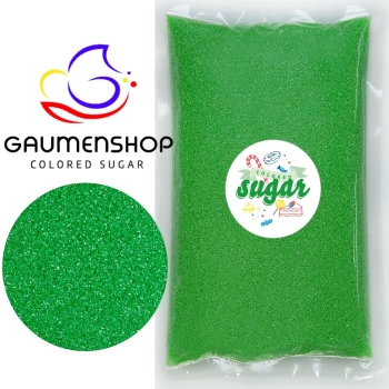 Bunter Zucker Grün - Froschgrün 250 g