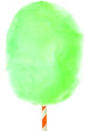 Apfel Zuckerwatte Zucker Grün