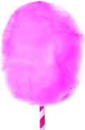 Traube Zuckerwatte Zucker Lila