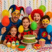Fasching & Karneval Zucker von Suvara – Kinder feiern mit Zuckerwatte, Cupcakes und bunten Farben