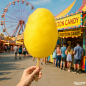 Preview: 250g Zuckerwatte Pina Colada Gelb