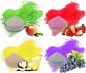Preview: PARTY SET Aromazucker Dekorzucker Set Apfel Gruen Erdbeer Rot Pina Colada Gelb Traube Lila 2 KG