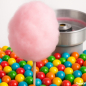 Preview: 250 g Zuckerwatte Pink Bubble Gum Aromazucker