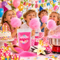 Preview: Aromazucker Zuckerwatte Zucker Vanille Pink 1 kg