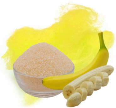 Zuckerwatte Zucker Banane Gelb 100 g