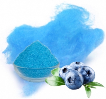 Zuckerwatte Zucker Heidelbeere Blau 100 g