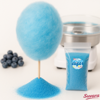 100 g Zuckerwatte Blau Heidelbeere Aromazucker