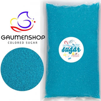 Bunter Zucker Blau - Türkisblau 1 KG
