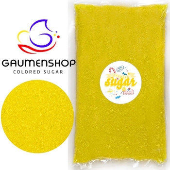 Bunter Zucker Gelb - Sonnengelb 1 KG