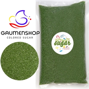 Bunter Zucker Grün - Moosgrün 250 g