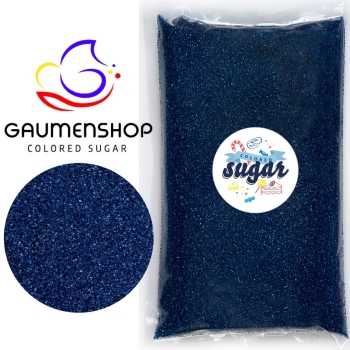 Bunter Zucker Blau - Navy Blau 500 g
