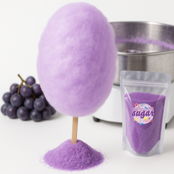 Preview: 500 g Zuckerwatte Lila Traube Aromazucker Halloween Suvara