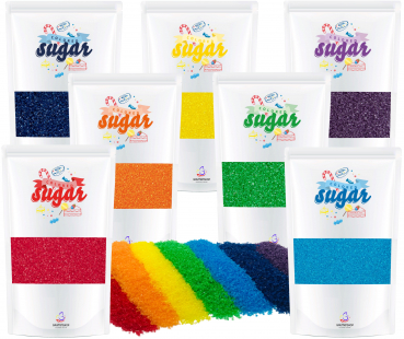 Zucker Set Regenbogen