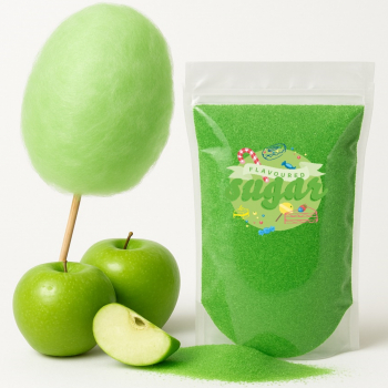 1 kg Zuckerwatte Zucker Apfel Grün