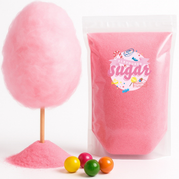 500 g Zuckerwatte Zucker Bubble Gum Pink