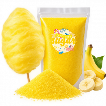 Aromazucker Zuckerwatte Zucker Banane Gelb 100 g