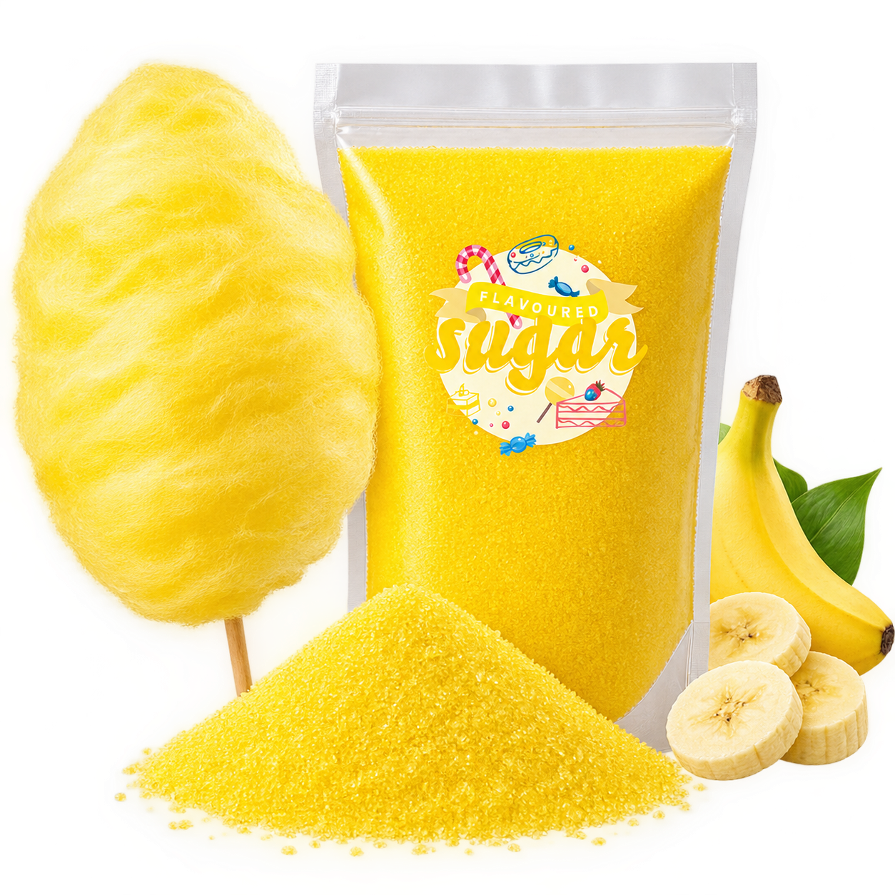 Aromazucker Banane Gelb 250 g