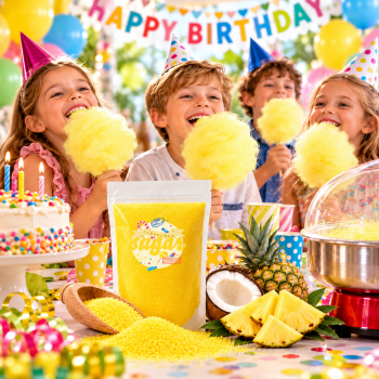 Aromazucker Zuckerwatte Zucker Pina-Colada Gelb 100 g
