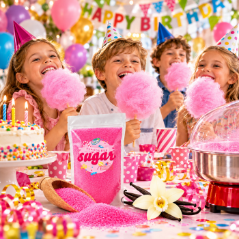 Aromazucker Zuckerwatte Zucker Vanille Pink 100 g