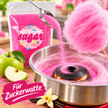 Aromazucker Zuckerwatte Zucker Vanille Pink 100 g