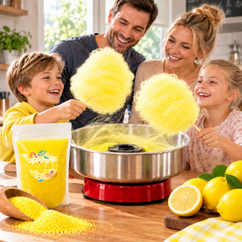 Aromazucker Zuckerwatte Zucker Zitrone Gelb 250 g