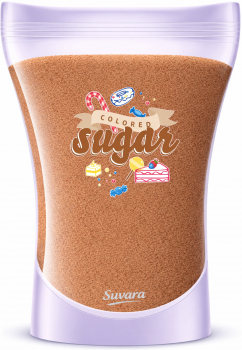 Bunter Zucker Braun - Cappuccinobraun 500 g