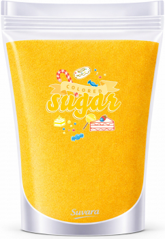 Bunter Zucker Gelb - Sonnengelb 100 g