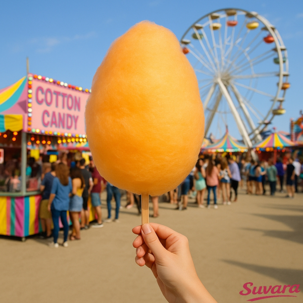 100 g Zuckerwatte Orange Apfelsine