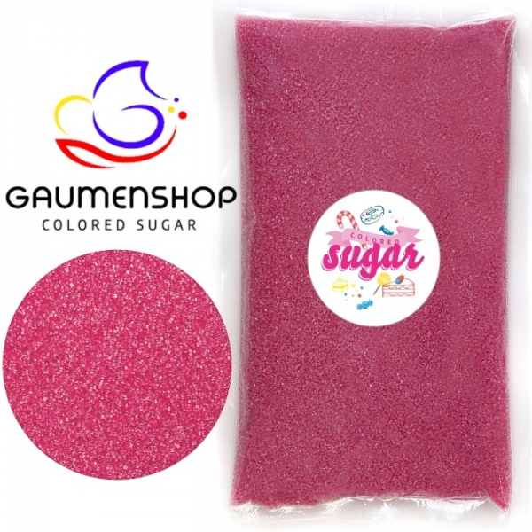 250g Bunter Zucker Dekorzucker Pink Fuchsia
