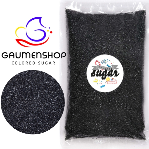 250 g Bunter Zucker Dekorzucker Schwarz