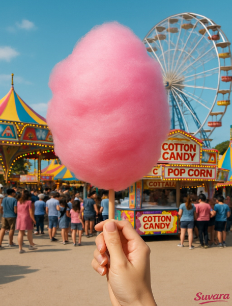 250g Zuckerwatte Vanille Pink