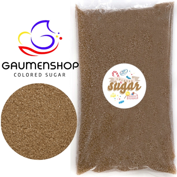 500 g Bunter Zucker Dekorzucker Braun Cappuccinobraun