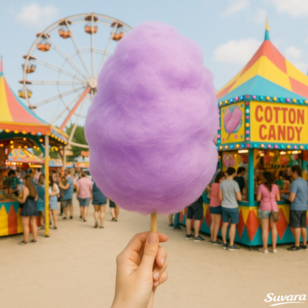 500g Zuckerwatte Traube Lila Halloween Suvara