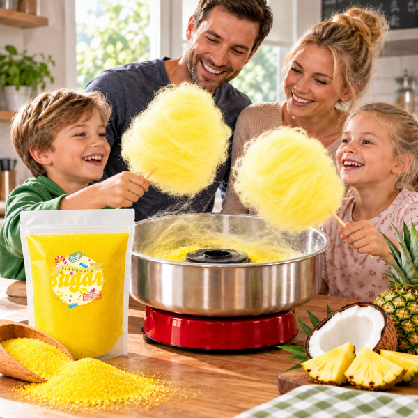 Aromazucker Zuckerwatte Zucker Pina-Colada Gelb 100 g