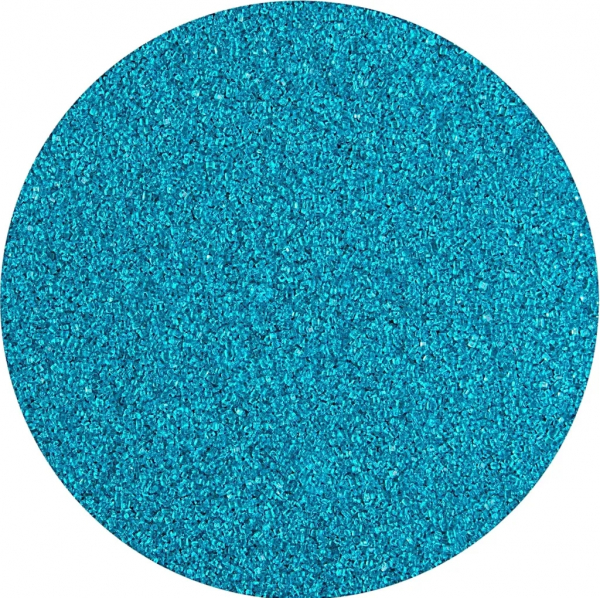 SUVARA Farbzucker Türkisblau 100g – Dekorzucker für Zuckerwatte, Popcorn, Torten und kreative Dessertdekorationen.