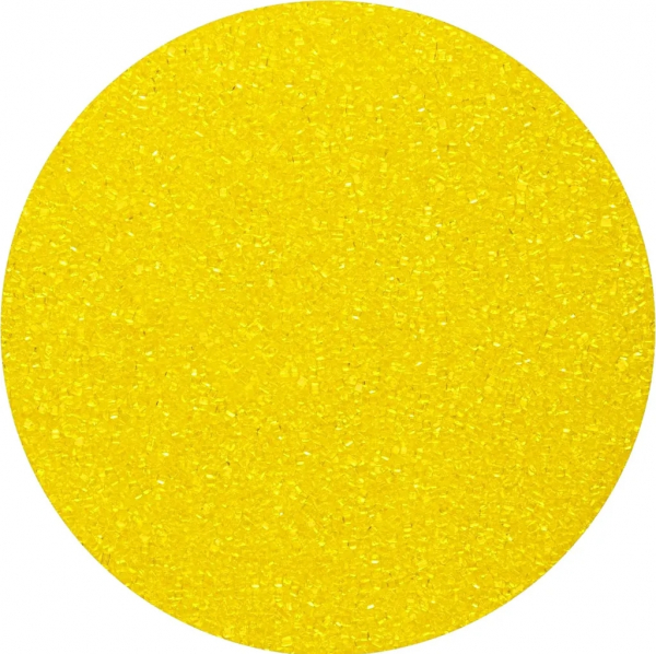 SUVARA Farbzucker Sonnengelb 1kg – perfekt für Zuckerwatte, Popcorn, Torten und Dessertdekoration bei besonderen Anlässen.