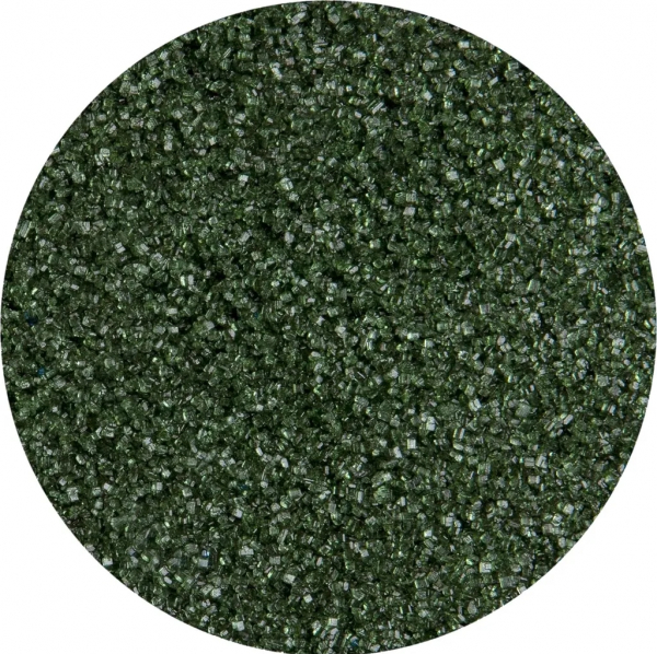 SUVARA Farbzucker Dunkelgrün 250g – Dekorzucker für Zuckerwatte, Popcorn, Torten und elegante Dekorationen.