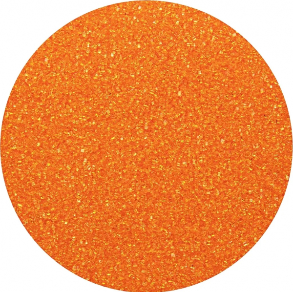 SUVARA Farbzucker Mandarinenorange 100g – Dekorzucker für Zuckerwatte, Popcorn, Torten und kreative Dessertdekorationen.