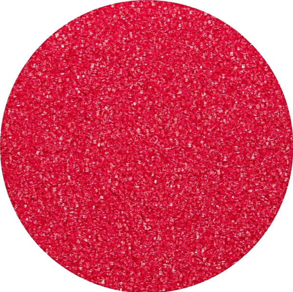 SUVARA Farbzucker Rot 100g – Dekorzucker für Zuckerwatte, Popcorn, Torten und kreative Dessertdekorationen.