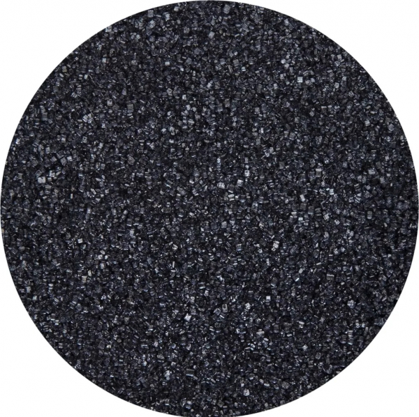 SUVARA Farbzucker Schwarz 500g – Dekorzucker für Zuckerwatte, Popcorn, Torten und vielseitige Backdekoration.